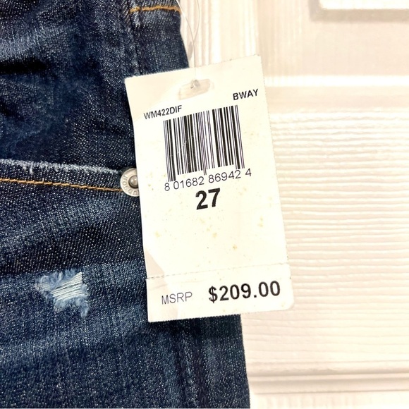NWT HUDSON COLLIN MIDRISE SKINNY Supermodel Jeans Flap Pockets, Premium 27 - Picture 6 of 14